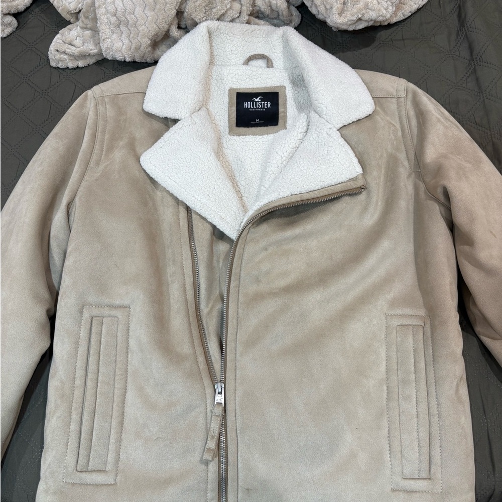 Hollister Tan Faux Shearling Coat